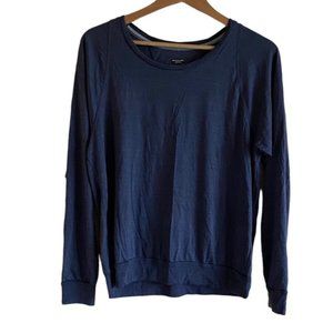 Icebreaker Merino Shirt Woman Large Grey Cool Lite Long Sleeve Base Layer Hiking